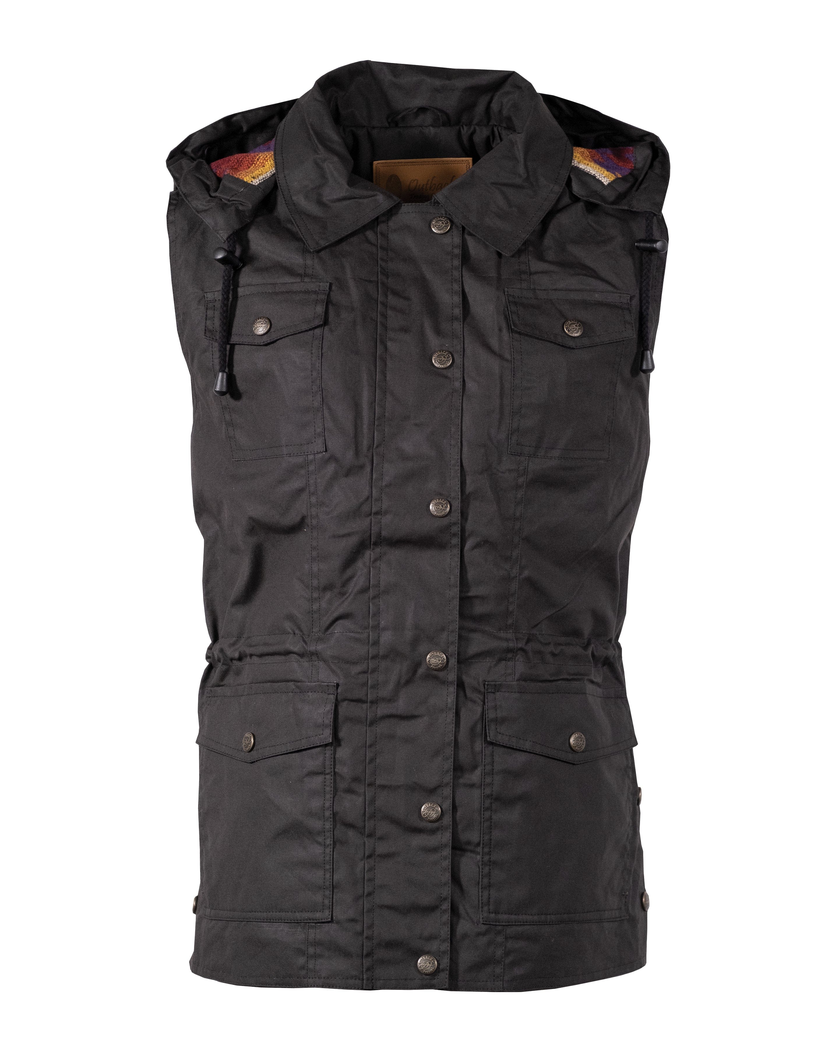 Athena oilskin women s vest outback trading co nz 