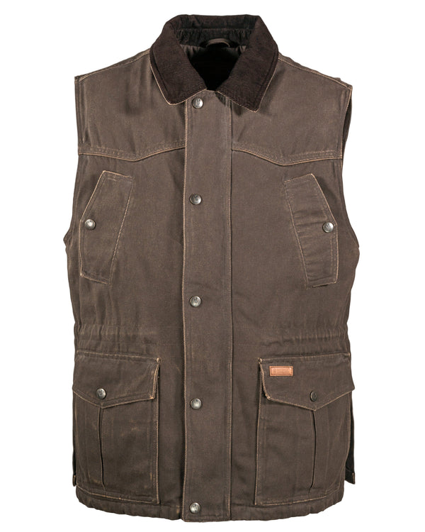 Outback Trading Co (NZ)  Cattleman Vest Brown / MD 29746-BRN-MD