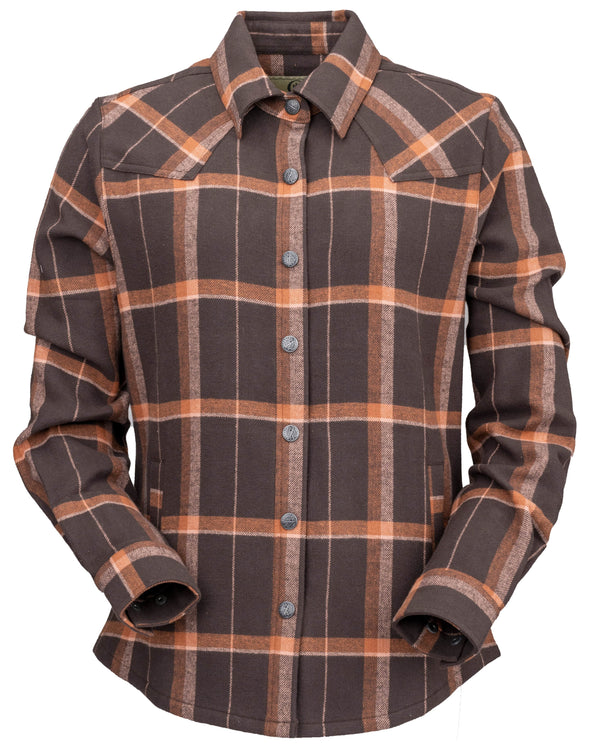 Outback Trading Co (NZ) Hazel Shirt Jacket Brown / Small 42238-BRN-SM