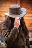 Outback Trading Co (NZ) Ironbark Leather Hat