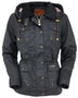 Outback Trading Co (NZ) Jill-A-Roo Oilskin Jacket Black / Small 2184-BLK-SM