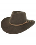 Outback Trading Co (NZ) Cooper River Wool Hat Brown / SM 1391-DKB-SM