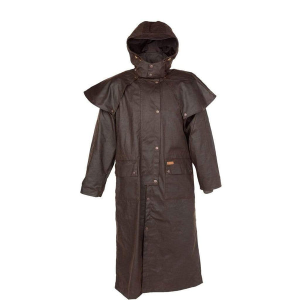 Outback Trading Company Classic Riding Coat w/Hood BROWN / MD 2052-BN-M