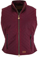 Outback Trading Company Oilskin Quilted Vest BERRY / SM 2177-BER-SM