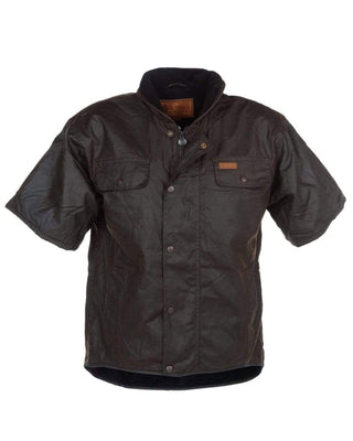 Outback Trading Company Outback Oilskin 1/2 Sleeved Vest BROWN / XS 6037-BN-XS